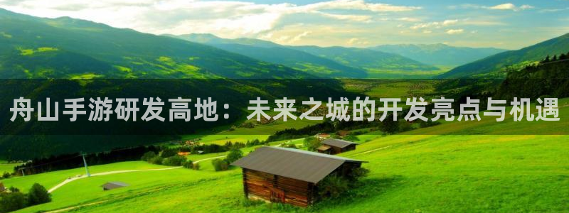 恩佐娱乐登陆：舟山手游研发高地：未来之城的开发亮点与机遇