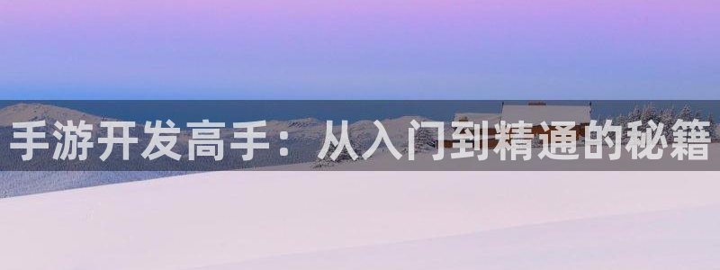 恩佐娱乐：手游开发高手：从入门到精通的秘籍